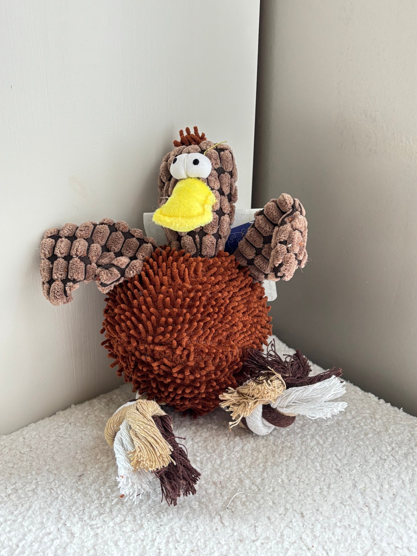 Jouet peluche coq et poule