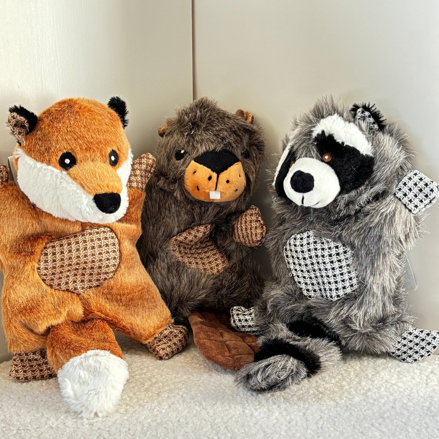 Jouet peluche animaux de la forêt