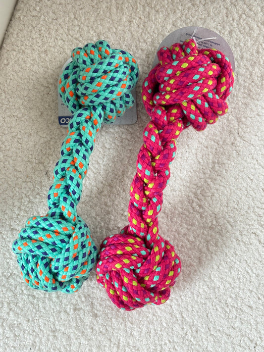 Jouet corde avec balles